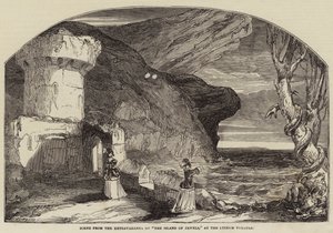 ライシアム劇場での宝石の島の祭典の様子 作： Alfred Crowquill